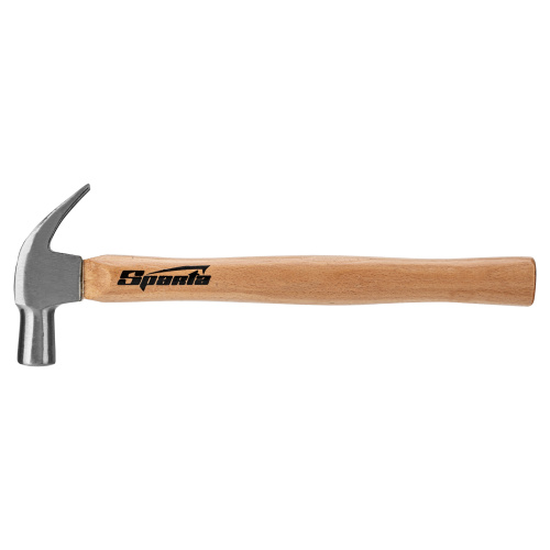 Молоток-гвоздодер, 225 г, боек 22 мм, деревянная рукоятка Sparta купить в Москве с доставкой по всей России | ProtosMarket.ru