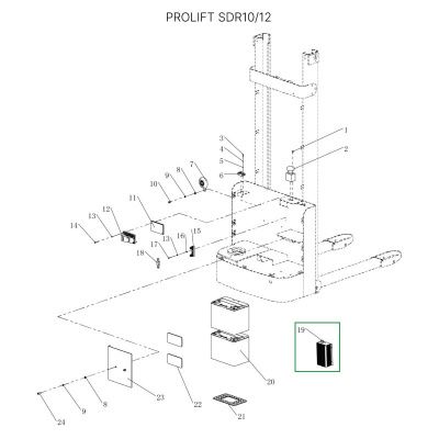 Зарядное устройство для штабелеров SDR 1-1,2 т, SDR1635 Li-ion (24В, 15А) купить в Москве с доставкой по всей России | ProtosMarket.ru