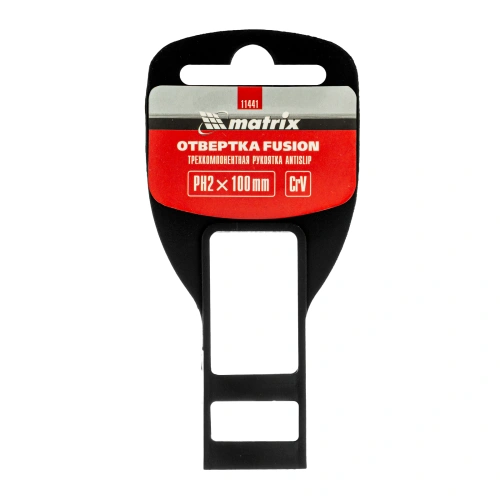 Отвертка Fusion, PH2 х 100 мм, CrV, трехкомпонентная рукоятка "Anti slip" Matrix купить в Москве с доставкой по всей России | ProtosMarket.ru