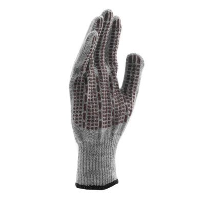 Перчатки трикотажные, акрил, ПВХ гель, "Протектор", серое мулине, оверлок Сибртех купить в Москве с доставкой по всей России | ProtosMarket.ru