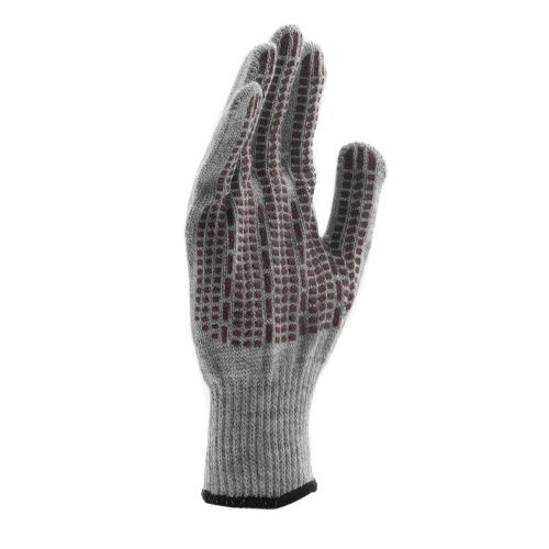 Перчатки трикотажные, акрил, ПВХ гель, "Протектор", серое мулине, оверлок Сибртех купить в Москве с доставкой по всей России | ProtosMarket.ru