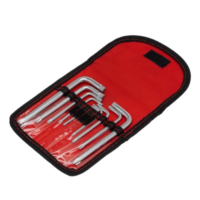 Набор ключей имбусовых Torx -Torx Tamper: 9 шт, T10-T50, CrV, коротких, с сатиновым покрытием, чехол Matrix купить в Москве с доставкой по всей России | ProtosMarket.ru