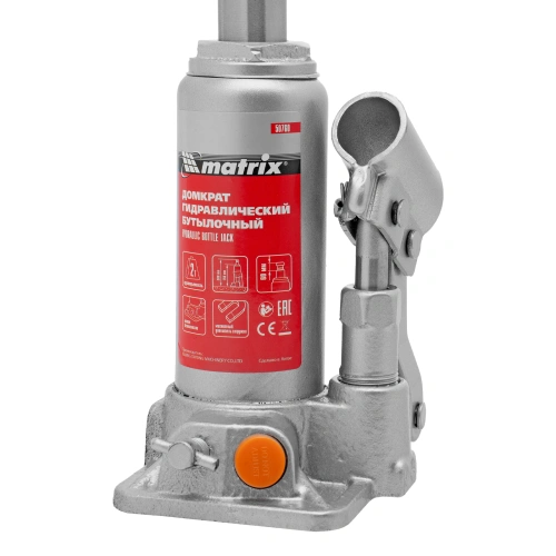 Домкрат гидравлический бутылочный, 2 т, h подъема 158-308 мм Matrix купить в Москве с доставкой по всей России | ProtosMarket.ru