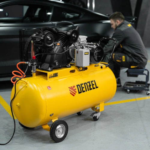 Компрессор воздушный рем. привод BCV 5500-T/200, 5,5 кВт, 200 литров, 850 л/мин Denzel по ценам производителя в Москве с доставкой по всей России