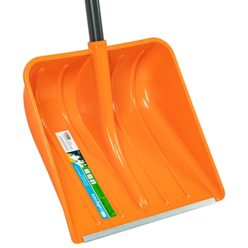 Лопата для уборки снега пластиковая, 400х405х1380 мм, стальной черенок, усиленная// Сибртех купить в Москве с доставкой по всей России | ProtosMarket.ru