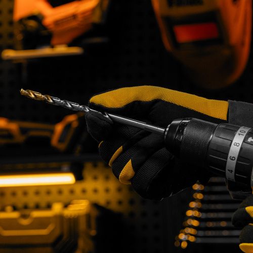 Сверло спиральное по металлу 7,5 х 156 мм, Р6М5, Golden Tip, удлиненное Denzel купить в Москве с доставкой по всей России | ProtosMarket.ru