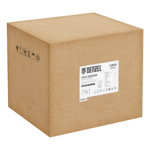 Генератор дизельный DES-55E, 5,5 кВт, 230 В, 11 л, электростартер Denzel купить в Москве с доставкой по всей России | ProtosMarket.ru