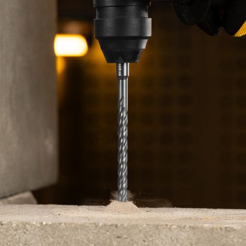 Бур по бетону, цельная крестовая пластина, 8x215 мм, SDS PLUS Denzel купить в Москве с доставкой по всей России | ProtosMarket.ru