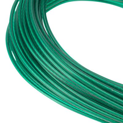 Трос металлополимерный зеленый ПР-3.0, толщина 3.0 мм, моток 20 метров Сибртех купить в Москве с доставкой по всей России | ProtosMarket.ru