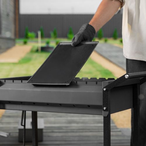 Коптильня двухъярусная 500 x 270 x 175 мм, 0.8 мм, с поддоном, на ножках, Camping Palisad купить в Москве с доставкой по всей России | ProtosMarket.ru