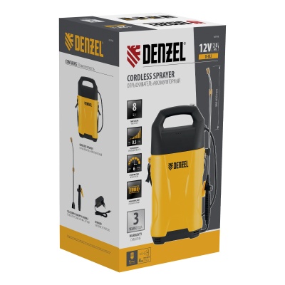 Опрыскиватель аккумуляторный D-8LI, 8 л, 12 В, 2 Ач Denzel купить в Москве с доставкой по всей России | ProtosMarket.ru