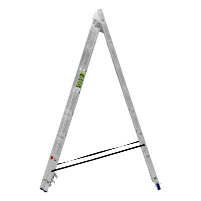 Лестница, 3 х 8 ступеней, алюминиевая, трехсекционная, Сибртех купить в Москве с доставкой по всей России | ProtosMarket.ru