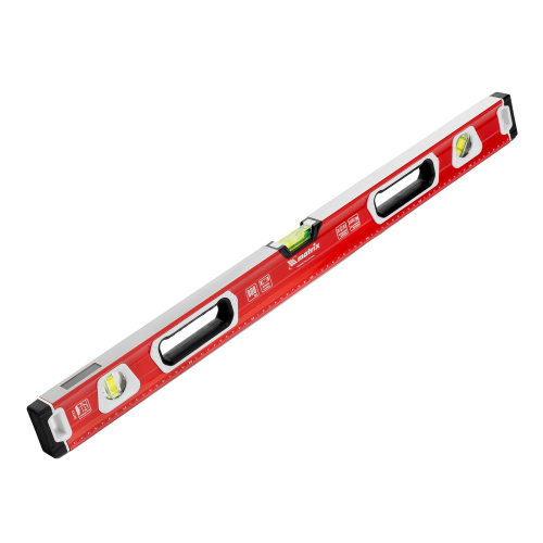 Уровень алюминиевый, магнит, фрезерованный, 3 глазка (1 зеркальный) двухкомпонентные рукоятки, 800 мм Matrix купить в Москве с доставкой по всей России | ProtosMarket.ru