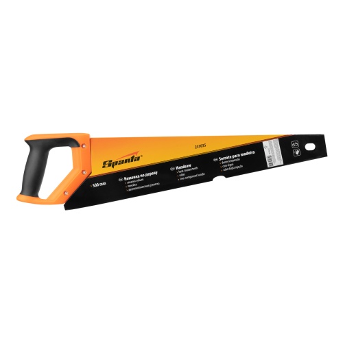 Ножовка по дереву, 500 мм, 7-8 TPI, зуб 2D, каленый зуб, двухкомпонентная рукоятка Sparta купить в Москве с доставкой по всей России | ProtosMarket.ru