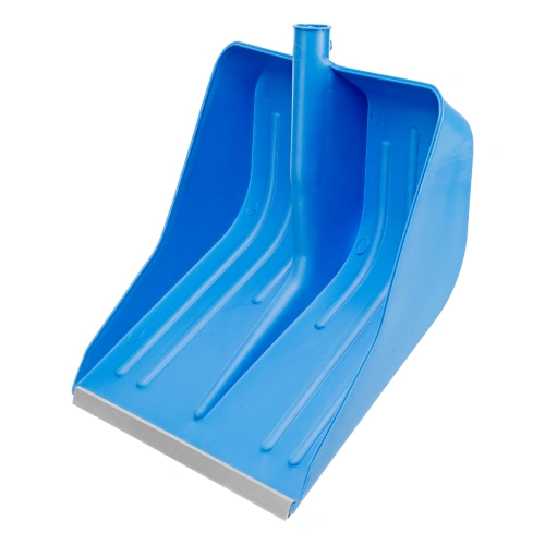 Лопата для уборки снега пластиковая, синяя, 420 х 425 мм, без черенка, Сибртех купить в Москве с доставкой по всей России | ProtosMarket.ru