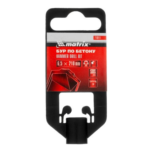 Бур по бетону, 6.5 x 210 мм, SDS Plus Matrix купить в Москве с доставкой по всей России | ProtosMarket.ru