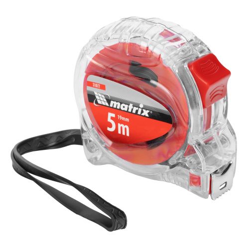Рулетка Crystal,5 м х 19 мм,корпус из поликарбоната Matrix купить в Москве с доставкой по всей России | ProtosMarket.ru