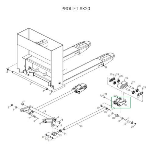 Рычаг силового блока для тележек SK20 купить в Москве с доставкой по всей России | ProtosMarket.ru