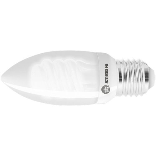 Лампа компактная люминесцентная свечка, 9 W, 2700K, E27, 8000ч Stern купить в Москве с доставкой по всей России | ProtosMarket.ru