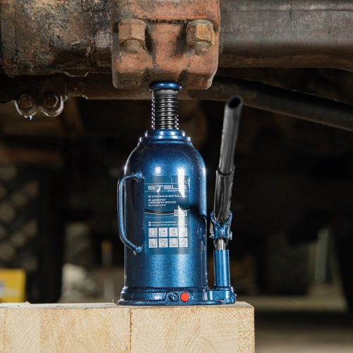 Домкрат гидравлический бутылочный, 20 т, h подъема 235-445 мм Stels купить в Москве с доставкой по всей России | ProtosMarket.ru