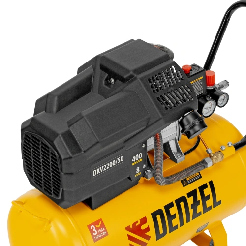 Компрессор воздушный DKV2200/50, Х-PRO 2.2 кВт, 400 л/мин, 50 л Denzel по ценам производителя в Москве с доставкой по всей России