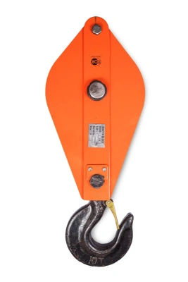 Блок монтажный однорольный с  крюком TOR 10 т с откидной щекой купить в Москве с доставкой по всей России | ProtosMarket.ru