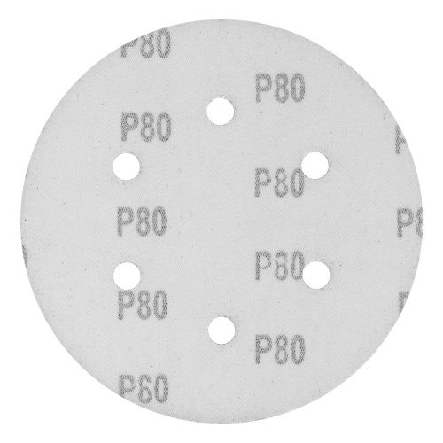 Круг абразивный на ворсовой подложке под "липучку", перфорированный, P 80, 150 мм, 5 шт Matrix купить в Москве с доставкой по всей России | ProtosMarket.ru