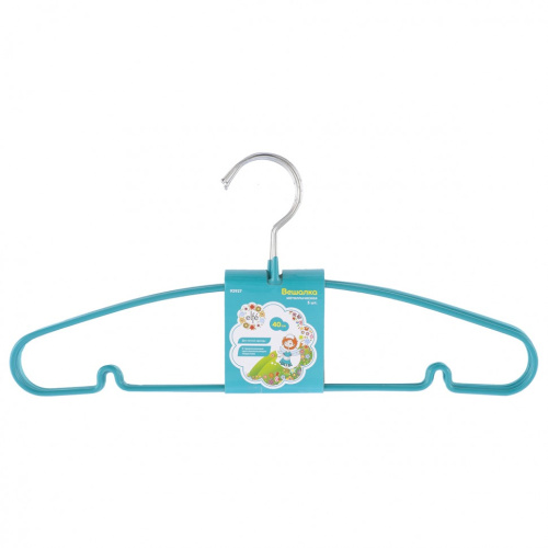 Вешалка для легкой одежды с прорезиненным противоскользящим покрытием 40 см, 5 шт, в комплекте Elfe купить в Москве с доставкой по всей России | ProtosMarket.ru