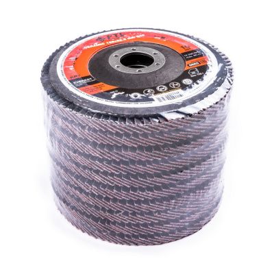 Круг лепестковый с керамическим абразивом для шлифования по нержавеющей стали FTL Everest 27 125 х 22,2 мм P40 купить в Москве с доставкой по всей России | ProtosMarket.ru