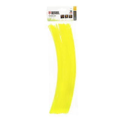 Леска для триммера, круглая нарезанная 2.4 мм х 30 см, 50 шт Flex cord Denzel купить в Москве с доставкой по всей России | ProtosMarket.ru