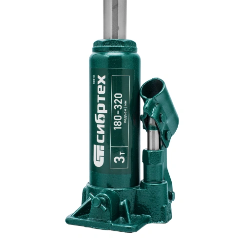 Домкрат гидравлический бутылочный, 3 т, 180-320 мм, в пласт. кейсе Сибртех купить в Москве с доставкой по всей России | ProtosMarket.ru