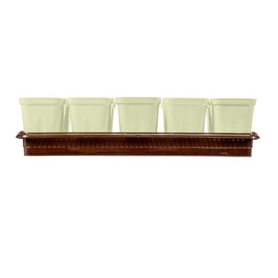 Набор для рассады, поддон 380х155х40 мм, 10 горшочков по 250 мл с выдвижным дном Palisad купить в Москве с доставкой по всей России | ProtosMarket.ru