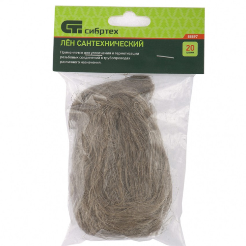 Лен сантехнический, 20 г Сибртех купить в Москве с доставкой по всей России | ProtosMarket.ru