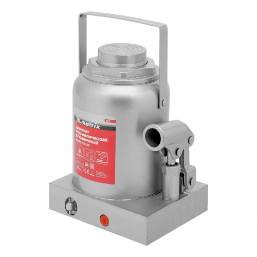 Домкрат гидравлический бутылочный, 30 т, h подъема 244-370 мм Matrix купить в Москве с доставкой по всей России | ProtosMarket.ru