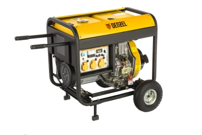 Генератор дизельный DD6300Е, 5.0 кВт, 220 В/50 Гц, 15 л, электростартер Denzel купить в Москве с доставкой по всей России | ProtosMarket.ru