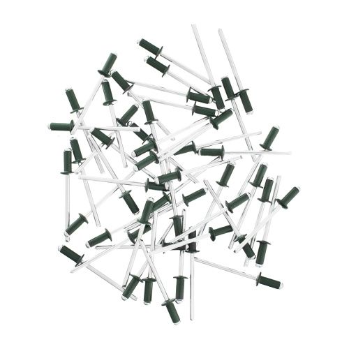 Заклепки 4.0 х 10 мм RAL 6005, темно-зеленые, 50 шт Matrix купить в Москве с доставкой по всей России | ProtosMarket.ru