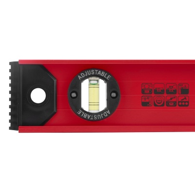 Уровень алюминиевый "Рельс", 600 мм, 3 глазка, усиленный Matrix купить в Москве с доставкой по всей России | ProtosMarket.ru