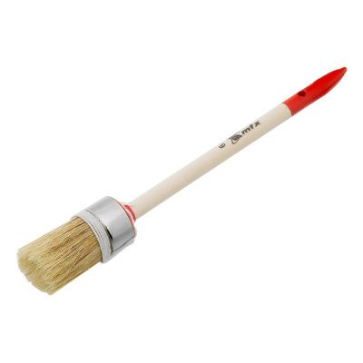 Кисть круглая, Профи №6 (30 мм) натуральная щетина, деревянная ручка MTX купить в Москве с доставкой по всей России | ProtosMarket.ru