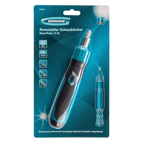 Отвертка реверсивная, механизм SmartPush 12 шт, S2 Gross купить в Москве с доставкой по всей России | ProtosMarket.ru