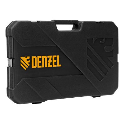 Набор инструментов, 1/2", 1/4", CrV, S2, пластиковый кейс, 122 предмета Denzel купить в Москве с доставкой по всей России | ProtosMarket.ru