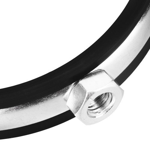 Хомут сантехнический для труб 108-116 (4") с резиновым уплотнением, шпилькой и дюбелем, 1 шт, Сибртех купить в Москве с доставкой по всей России | ProtosMarket.ru