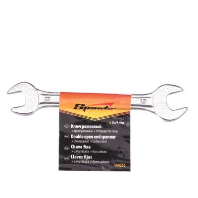 Ключ рожковый, 8 х 9 мм, хромированный Sparta купить в Москве с доставкой по всей России | ProtosMarket.ru
