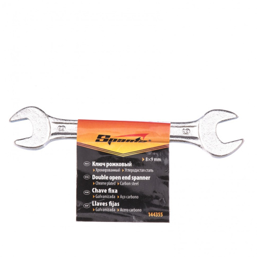 Ключ рожковый, 8 х 9 мм, хромированный Sparta купить в Москве с доставкой по всей России | ProtosMarket.ru