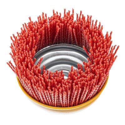 Щетка для УШМ, 100 мм, Чашка, нейлоновая щетина, М14 Denzel купить в Москве с доставкой по всей России | ProtosMarket.ru