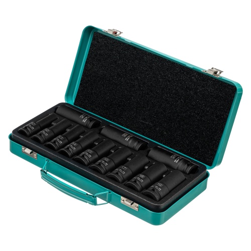 Набор ударных глубоких шестигранных торцевых головок, 1/2", 10-24 мм, в кейсе 12 шт. Stels купить в Москве с доставкой по всей России | ProtosMarket.ru