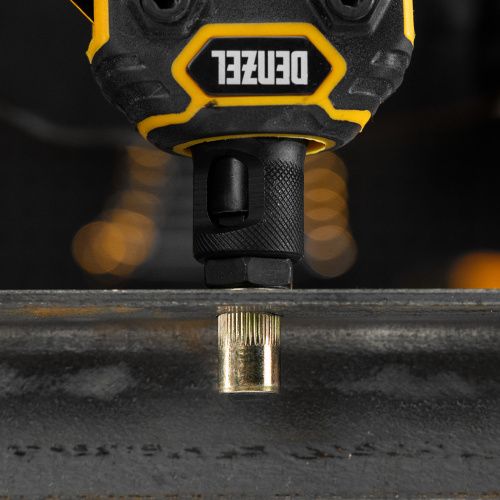 Заклепки резьбовые, стальные, оцинкованные, М10, пластиковый кейс, 35 шт. Denzel купить в Москве с доставкой по всей России | ProtosMarket.ru