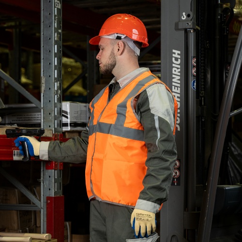 Жилет сигнальный, оранжевый, размер XL Сибртех купить в Москве с доставкой по всей России | ProtosMarket.ru