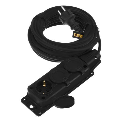 Удлинитель-шнур силовой Top Series, КГТТ, 10 м, 3 розетки, 3 x 1,5 мм Denzel купить в Москве с доставкой по всей России | ProtosMarket.ru