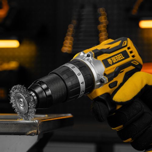 Набор щеток для дрели, 2 Плоские 50-75мм, 3 Чашки 25-50-75мм, шпилька,  нерж.вит. проволока Denzel купить в Москве с доставкой по всей России | ProtosMarket.ru