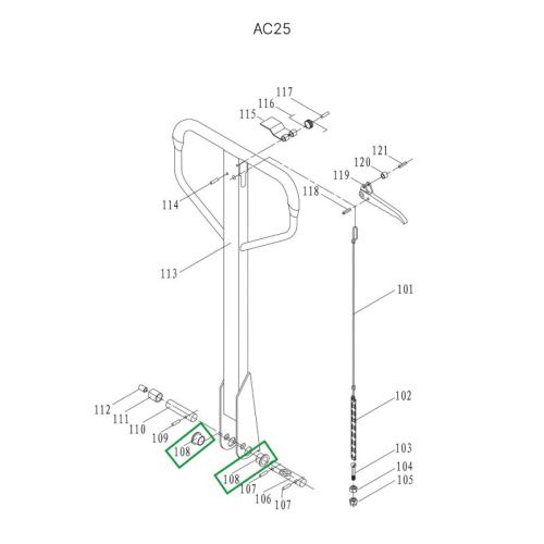 Втулка ручки для гидравлических тележек JC20 купить в Москве с доставкой по всей России | ProtosMarket.ru